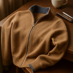 Leonardo Zip Cardigan Beige