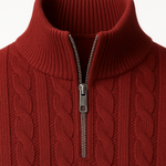 Sero Cable Knit Burgundy