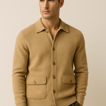 Vicenza Cashmere Cardigan Camel