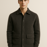 Vicenza Cashmere Cardigan Dark Grey