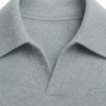Marencio Cashmere Polo Knit Light Blue