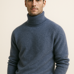 Carezza Cashmere Turtleneck Blue