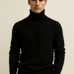 Carezza Cashmere Turtleneck Black
