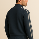Calenzi Cashmere Zip Knit Navy