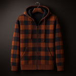 Dario Checked Zip Hoodie