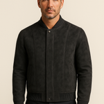 Montieri Suede Bomber Black