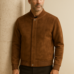 Montieri Suede Bomber Brown