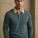 Polo Knit Cyan