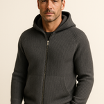 Georgio Hooded Knit Dark grey