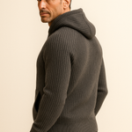Georgio Hooded Knit Dark grey