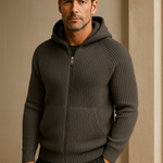 Georgio Hooded Knit Dark grey