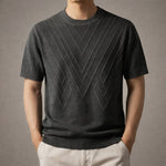 Lorenzo Textured Knit Short-Sleeve Top