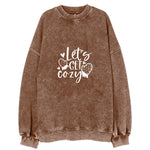 Winter Wonderland Let's Get Cozy Vintage Sweatshirt