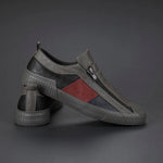 Lorenzo Panelled Leather Slip-Ons