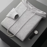 PURE EXTRA-FINE MERINO WOOL LEISURE HOODIE