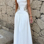 Chicest Mystique Print Swing Maxi Cami Dress