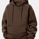 Western Cowboy Print Drawstring Hoodie