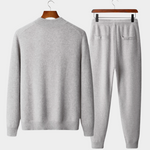 PURE EXTRA-FINE MERINO WOOL LUZZO SET - LIGHT GRAY