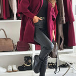 Solid Color Loose Pocket Hooded Long Sleeve Jacket