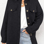 Lugogne Relaxed Lapel Oversized Long Sleeve Shirt