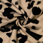 Bodycon High-Low Contrast Color Leopard Ruffled Split-Joint Deep V-Neck Midi Dresses