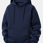 Western Cowboy Print Drawstring Hoodie