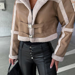 Venezia Buttoned Fur Long Sleeve Coat
