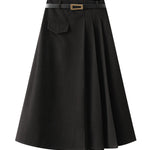 High-waisted slimming crotch-covering ins super hot pleated skirt