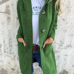 Yasmine ��� Long Knit Cardigan with Hood