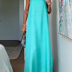 Spaghetti Strap Flowy Maxi Vacation Dress
