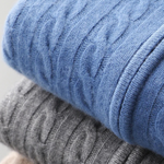PREMIUM CASHMERE CABLE KNIT ZIPPER HOODIE