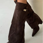 HARRIET | WOMEN'S LEATHER THIGH-HIGH BOOTS WITH BUCKLE
