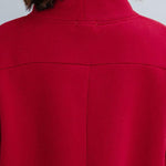 Loose Turtleneck Cropped Sweatshirt