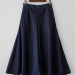 Loose Wide-Leg Empire Jean Pants