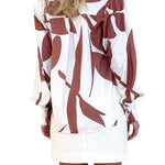 Fashionable and personalized casual lantern sleeve shirt