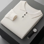 PURE EXTRA-FINE MERINO WOOL CLASSIC SWEATER POLO