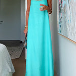 Spaghetti Strap Flowy Maxi Vacation Dress