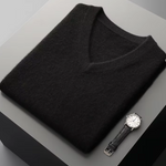 PURE EXTRA-FINE MERINO WOOL V-NECK VEST