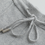 PURE EXTRA-FINE MERINO WOOL LUZZO SET - LIGHT GRAY
