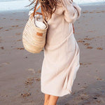 Margovil Open Front Pockets Ribbed Knit Long Slweater Cargigan