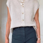 Women's Pointelle Sweater Vest