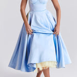Suspender V-Neck Sleeveless Tutu Maxi Dress