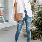 Margovil Open Front Split Sleeves Cape Jacket