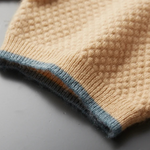 PREMIUM CASHMERE TWO-TONE POLO