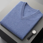 PURE EXTRA-FINE MERINO WOOL V-NECK VEST
