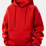 Western Cowboy Print Drawstring Hoodie