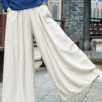 Loose Wide-leg Linen Pants