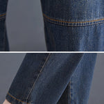 Artistic Retro Loose Elasticity Jean Pants