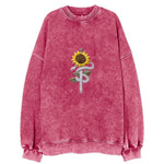 Serpent Sunflower Vintage Sweatshirt
