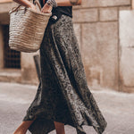 THE PRINTED GREEN CHILL SKIRT
